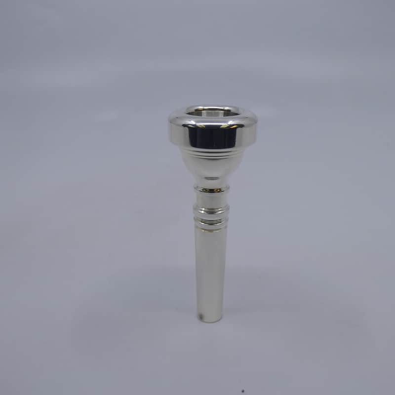 Unmarked Generic Flugelhorn Mouthpiece in Silver Plate image 1