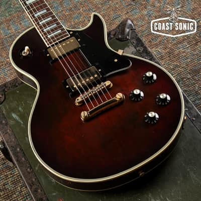 1980 Greco EG-500C Les Paul Custom Made in Japan Tobacco Sunburst w/case image 6