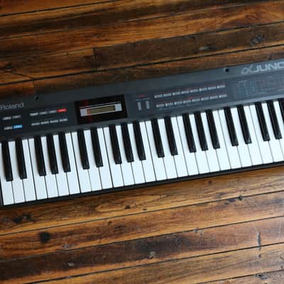 Roland Alpha Juno-1 49-Key Programmable Polyphonic Synthesizer 1985 - 1988 - Black image 2