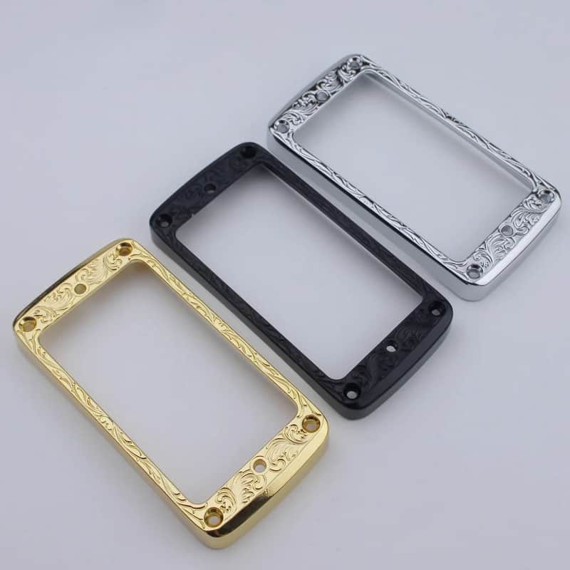 Electric Guitar or Bass Humbucker Pickups Cover Frame Flat Top Pickup Mounting Rings image 1