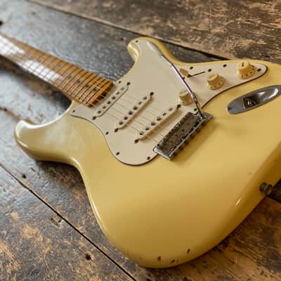 Scarce Early 90's FujiGen Fender Japan 1968 RI Olympic White Stratocaster 1993 MIJ USA Texas Specials image 5