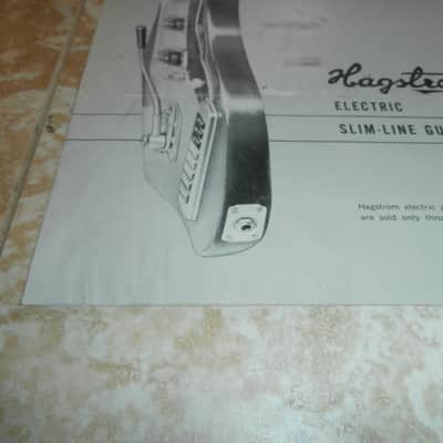 Vintage 1960's Hagstrom Slim Line Guitars-Basses Catalog! Rare, Original! Impala, Condor, F-200! image 3