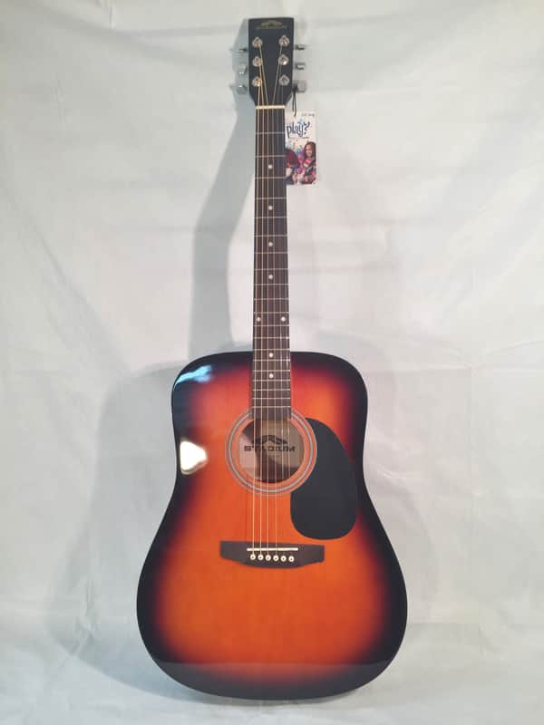 Stadium Dreadnought Style Acoustic Guitar-Sunburst-Model ST-D-42SB-w/Setup! image 1