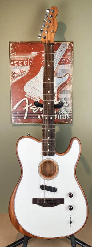 Fender Acoustasonic Player Telecaster w/ Case - Arctic White - Mint!
