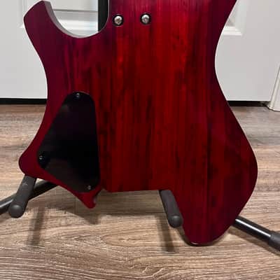 EART GW2 Headless Electric Guitar w Gigbag- Blue image 4