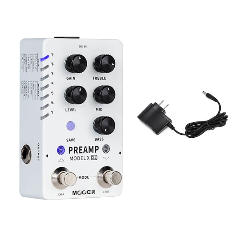 Mooer Preamp Model X X2 Preamp Pedal Digital with 14 Preset Built-in Cabinet Simulation,price include the import duty to US buyer image 1