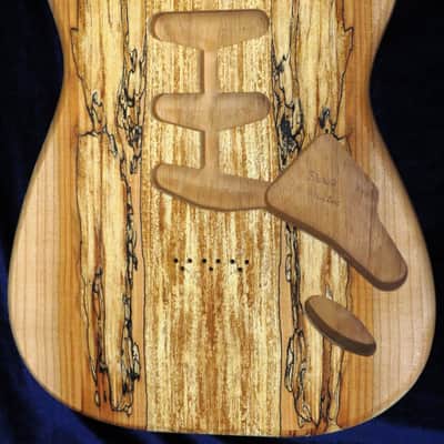 Spalted Maple Top / Mahogany wood body - Standard - 4lbs 5oz #3662 USAIMPORT CHARGES INCLUDED image 1