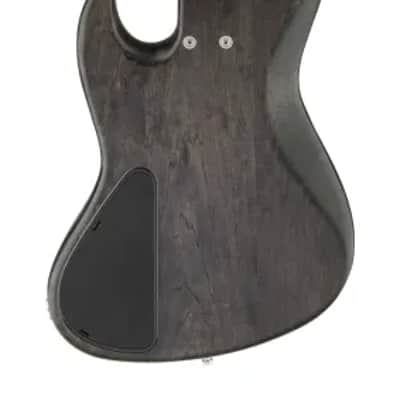 Sadowsky MetroLine 21-Fret Vintage J/J Bass-Swamp Ash Body-4 String-Nirvana Black Transparent Satin image 3