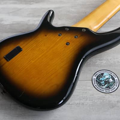 1995 Aria Pro II AVB-SB-06A Steve Bailey Signature 6-String Fretless Bass (Sunburst) image 11