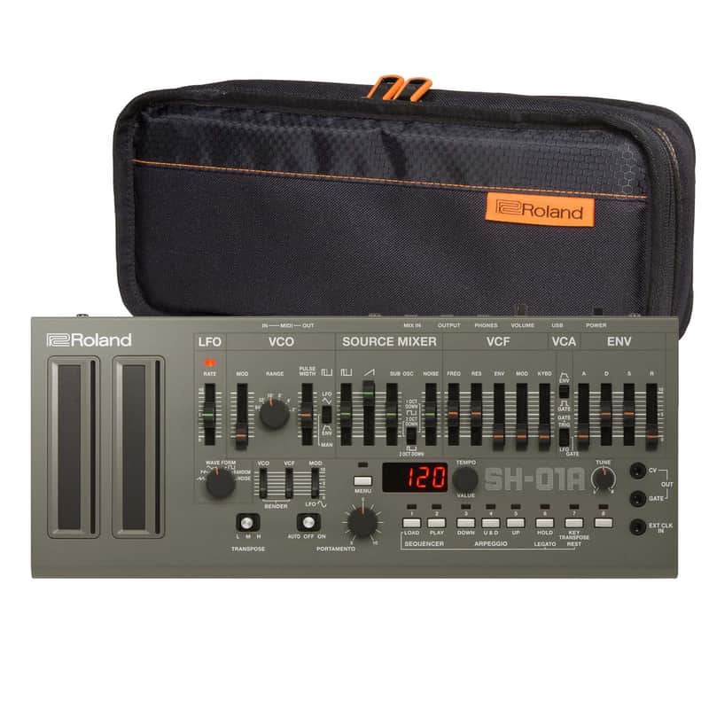 Roland SH-01A Boutique Series Synthesizer with Sequencer, Roland CB-BRB1 Bag Bundle