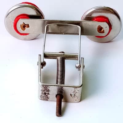 Slingerland 30s Double-Red-Felt Radio King Muffler Nickel Snare/Tom Drum Vintage image 3