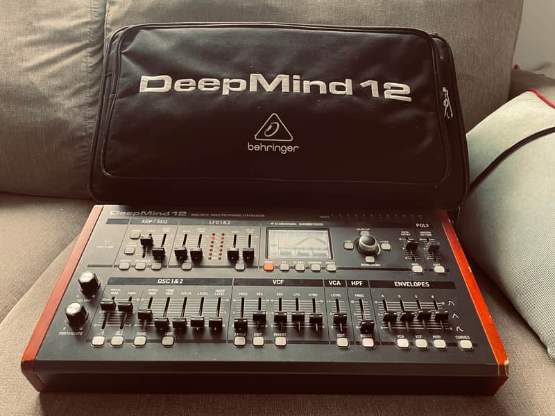 Behringer DeepMind 12D Desktop 12-Voice Polyphonic Analog Synth Module 2016 - Present - Black image 1