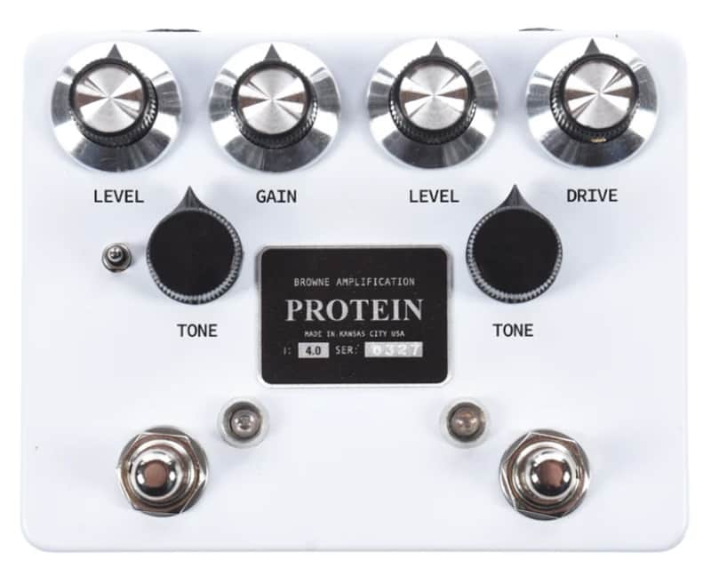 Browne Amplification Protein Dual Overdrive v4 Pedal in White (Authorized Dealer) image 1
