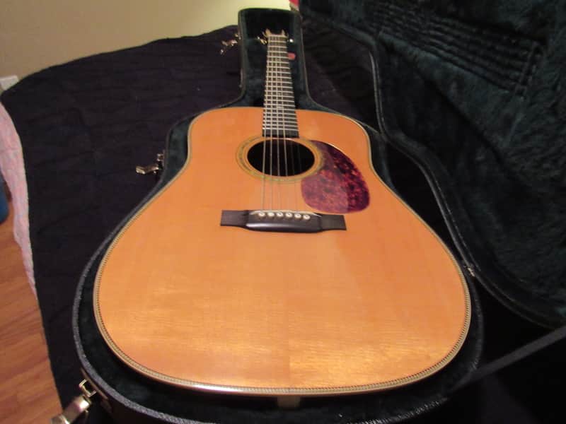 Mike Long HD-28 mid 90's - natural. This was Gene Johnson's guitar from Diamond Rio image 1