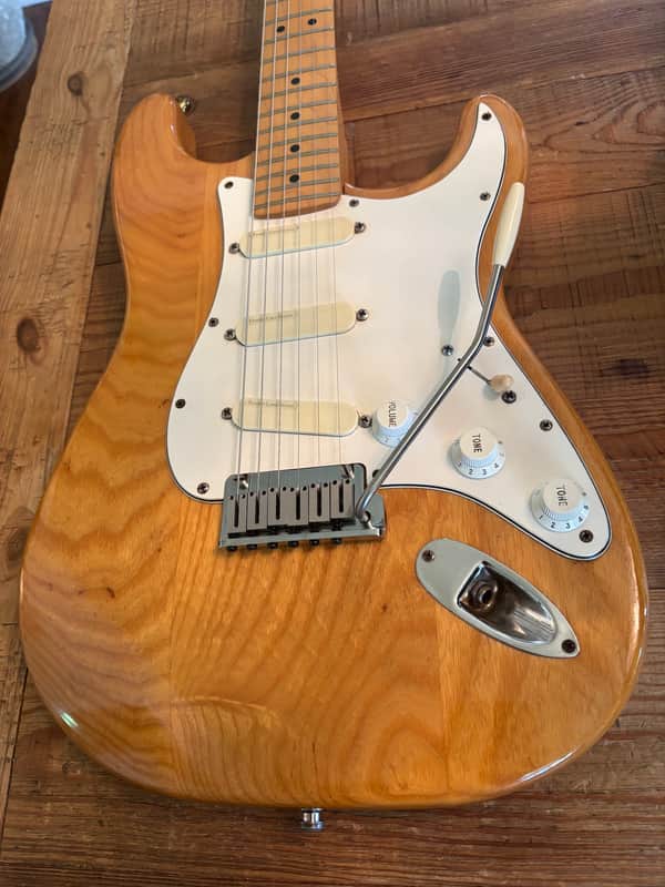 Fender Strat Plus Ash Lace Sensors TBX LSR Schallers 1995 - Natural
