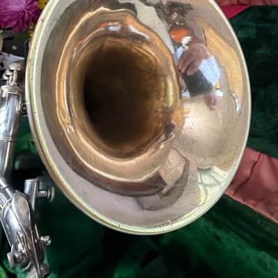 True Tone  Buescher C14 Virtuoso Cornet " 1912 - Silver Plated image 4