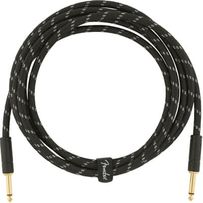 Fender Deluxe BLACK TWEED Electric Guitar/Instrument Cable, Straight Ends, 10'ft image 2