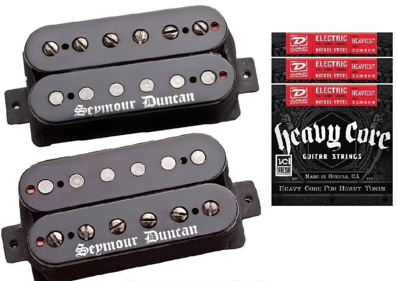 Seymour Duncan Black Winter Trembucker Bridge & Neck Humbucker Pickup Set In Black ( 3 FREE STRING SETS) image 1