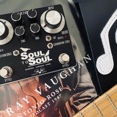 GENERAL VINTAGE TONE Soul To Soul Dual Overdrive Pedal fx SRV Tones -  GVT - black image 1
