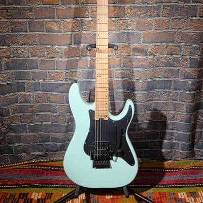 Schecter Sun Valley Super Shredder FR White Gloss w/ Single Seymour Duncan Bridge Humbucker & Pickguard image 1