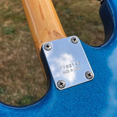 ULTRA RARE 1978 Greco ORDER MADE (Racing Stripe + Blue Metallic Sparkle) SE-600 Super Sounds S-Style ... CUSTOM SHOP Maxon "EXCEL" (1962-1964 Pre-CBS REPLICA Single Coil CLONE pickups) + GIGBAG image 5