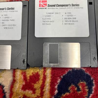 K-Muse Sound Composer Series “London” Disk 1,2,3,5 Floppy Disk Lot 1986 image 4