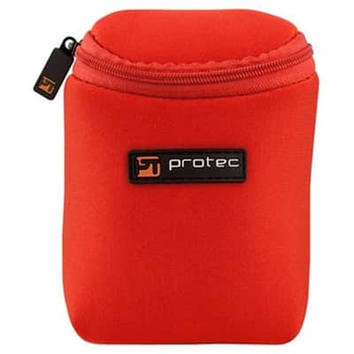 Protec Trumpet 3 Piece Neoprene Mouthpiece Pouch-Red image 2