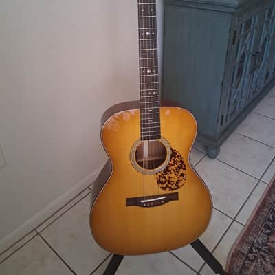 Santa Cruz custom shop Brazilian appointments. war bracing hide glue Adirondack bracing OM Orchestra Model image 2