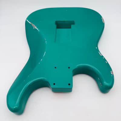 MJT Stratocaster Body Alder Relic Nitro Sherwood Green Metallic mjt5544 image 6