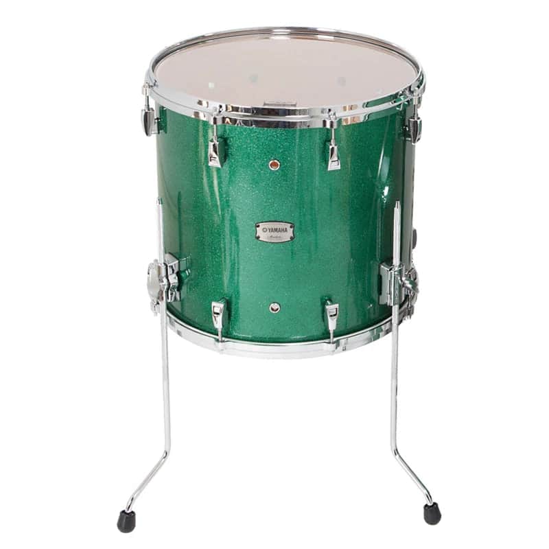 YAMAHA Absolute Hybrid Maple 16 inch Floor Tom, Jade Green Sparkle , NEW (AMF1615-JGS) image 1