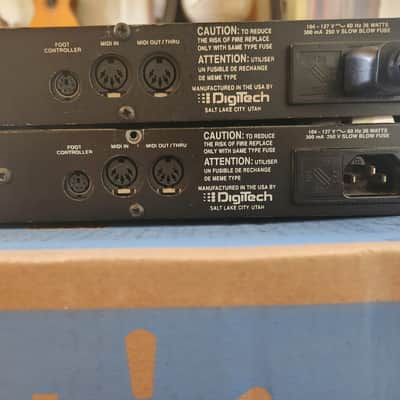 TWO DigiTech GFX-1 Guitar Tube Preamps! 1992 - Black image 7