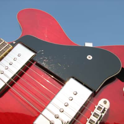Epiphone Casino Coupe - Cherry Red - Gotoh Bridge - Black Pickguard and Knobs - Upgrades! image 7