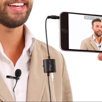 IK Multimedia iRig Mic Lav Mobile Condenser Lavalier Microphone image 1