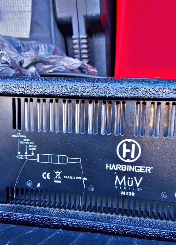 Harbinger M120  120-Watt 4-Channel Powered Mixer Amp w/ Cables image 1