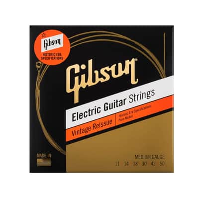 Gibson SEG-HVR11 Vintage Reissue Electric Guitar Strings - Medium (10-46)