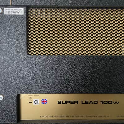 Marshall 1959HW Handwired JMP Reissue 2-Channel 100-Watt Guitar Amp Head 2022 - Black image 2