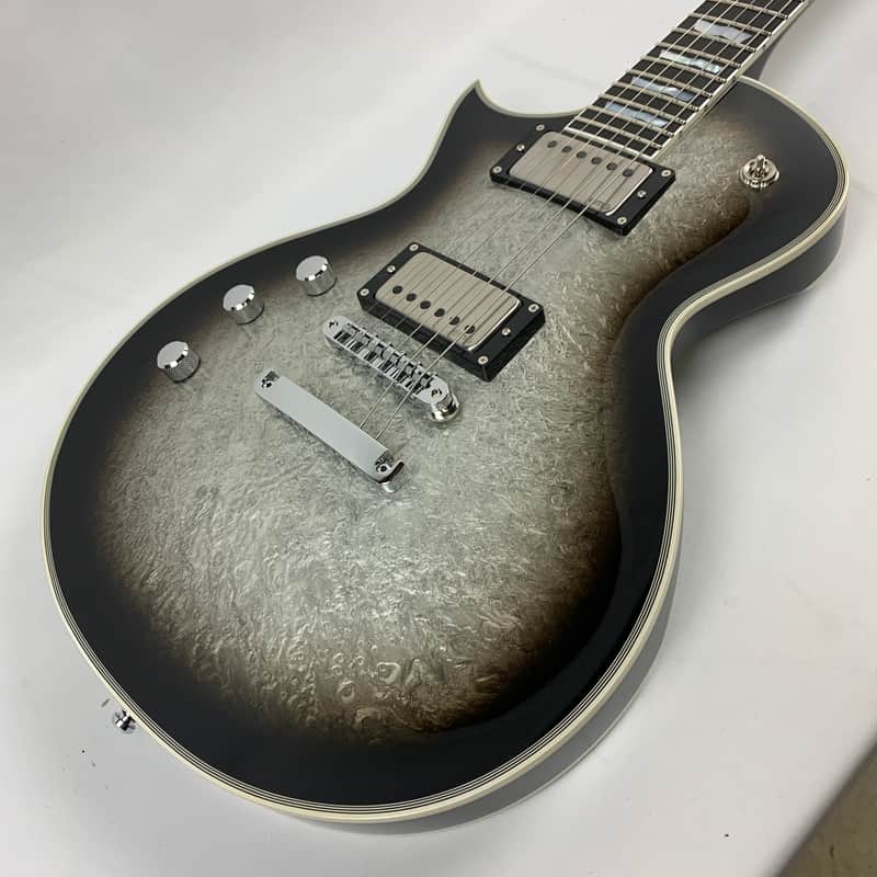 ESP Eclipse Custom Silver Liquid Metal Burst LEFT HANDED Electric Guitar LH + Hard Case MIJ - NEW - IN STOCK image 1