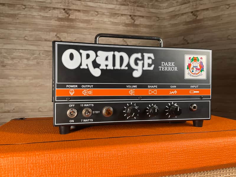 Orange Dark Terror 15-Watt Guitar Amp Head - Includes Soft Case and Cables imagen 1