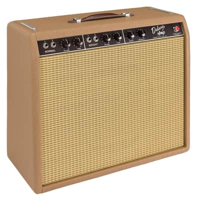 Fender '62 Deluxe Amp Reissue 2-Channel 20-Watt 1x12" Guitar Combo - Brown / Wheat image 2