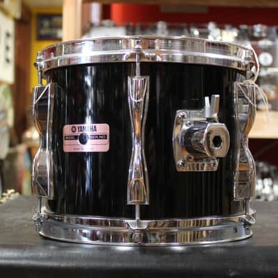 1980s Yamaha Recording Custom Outfit in Solid Black 14x22 8x10 8x12 9x13 10x14 12x15 image 16