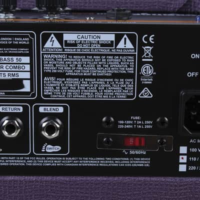 Orange Crush Bass 50 Limited Edition Glenn Hughes Electric Bass Guitar Amplifier image 11