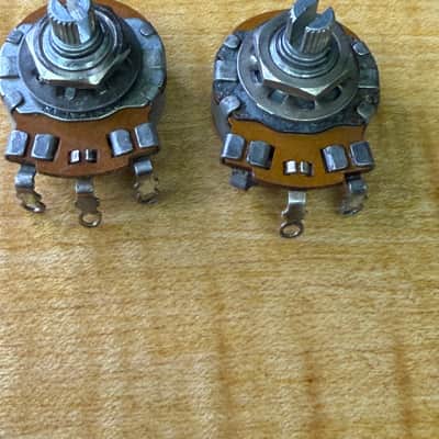 2 Gibson Centralab 500k pots 1965 image 3