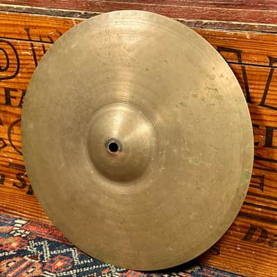 13" Zildjian A 1940s-50s Trans Stamp THIN Hi-Hat Cymbal Pair 466g/472g image 9
