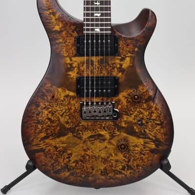 Paul Reed Smith Wood Library Select Limited S2 Custom 24 Poplar Burl Black Gold Burst image 1