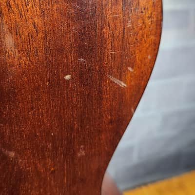 Vintage 1960s Estrada FS-5 Acoustic Guitar Natural-GOOD Tone-Repaired Headstock image 23
