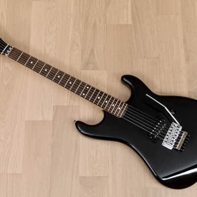 1987 Kramer Focus 1000 Vintage Superstrat Black w/ Floyd Rose