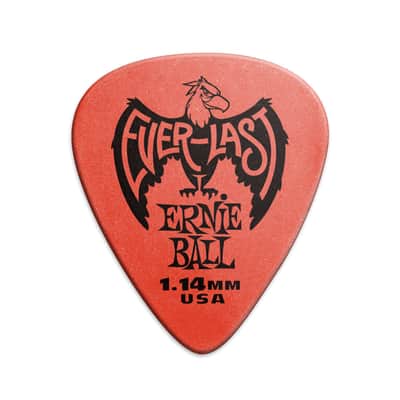 Ernie Ball Everlast Delrin Picks 12 Pack (1.14mm Red), P09194 image 3