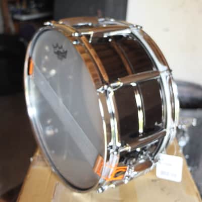 Pearl STH1465BR Sensitone Heritage Alloy Black/Brass 14x6.5" Snare Drum 2021 - Present - Black Nickel-Plated Brass image 2