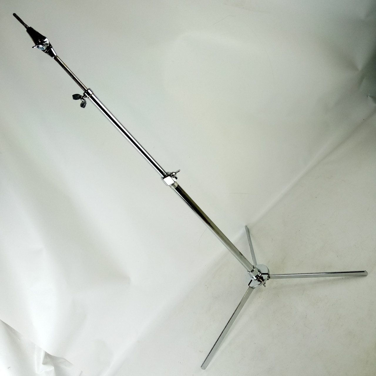 Ludwig Flat-Base S270 Standard Model Cymbal Floor Stand Vintage 70s Chrome Flush — main photograph