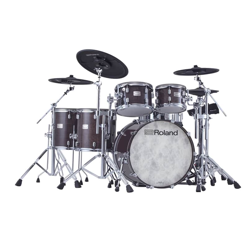 Roland VAD716 V-Drums Acoustic Design 6-Piece Electronic Drumkit (Gloss Ebony) image 1